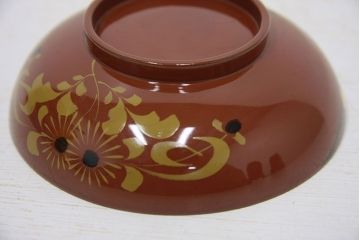 アンティーク雑貨　アンティーク　大正期!大内塗・古い蒔絵の木製お椀10客(漆器)