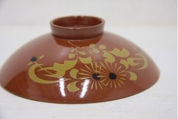 アンティーク雑貨　アンティーク　大正期!大内塗・古い蒔絵の木製お椀10客(3)(漆器)
