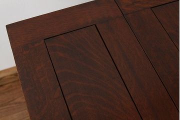アンティーク家具　イギリスアンティーク　オーク材ドローリーフテーブル(エクステンションテーブル)