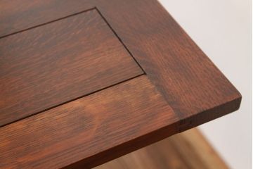 アンティーク家具　イギリスアンティーク　オーク材ドローリーフテーブル(エクステンションテーブル)