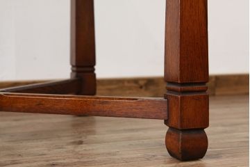 アンティーク家具　イギリスアンティーク　オーク材ドローリーフテーブル(エクステンションテーブル)