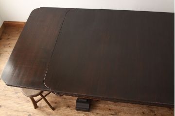 アンティーク家具　イギリスアンティーク　最上級　上質な特大ドローリーフテーブル(エクステンションテーブル)