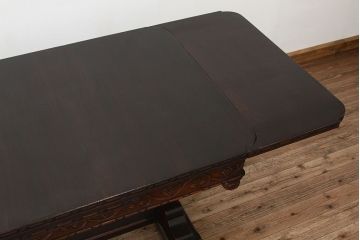 アンティーク家具　イギリスアンティーク　最上級　上質な特大ドローリーフテーブル(エクステンションテーブル)