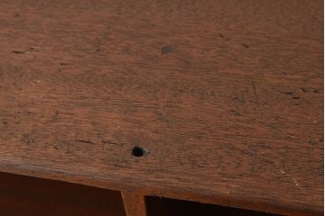 アンティーク家具　アンティーク　古い学校の鉄脚飾り棚(1)(陳列棚・本棚)