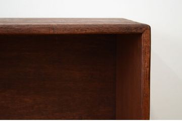 アンティーク家具　アンティーク　古い学校の鉄脚飾り棚(3)(陳列棚・本棚)