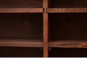 アンティーク家具　アンティーク　古い学校の薄型飾り棚?(陳列棚・本棚)