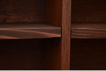 アンティーク家具　アンティーク　古い学校の薄型飾り棚?(陳列棚)