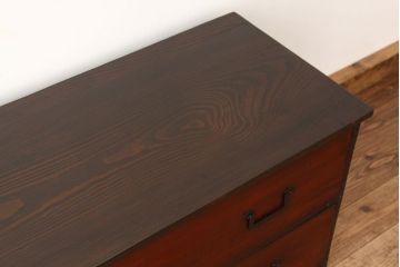 アンティーク家具　古民具・骨董 古い欅材の時代箪笥ローボード?(ローチェスト・刀箪笥)