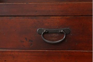 古民具・骨董 極上!美品!コンディションの素晴らしい上品な二段重ね階段箪笥