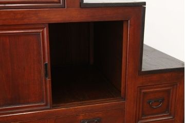 古民具・骨董 極上!美品!コンディションの素晴らしい上品な二段重ね階段箪笥