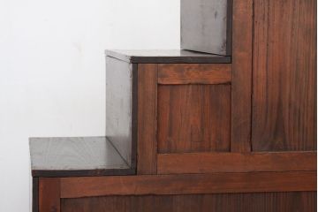 古民具・骨董 極上!美品!コンディションの素晴らしい上品な二段重ね階段箪笥