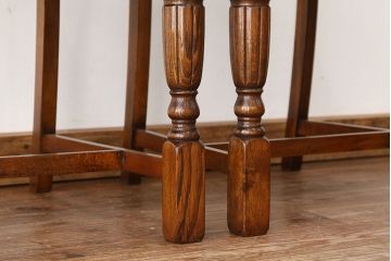 アンティーク家具　イギリスアンティーク　シンプルなデザインのダイニングチェア2脚セット