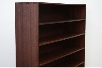 アンティーク家具　古い木のシンプルな飾り棚(下駄箱)
