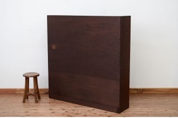 アンティーク家具　古い木のシンプルな飾り棚(下駄箱)