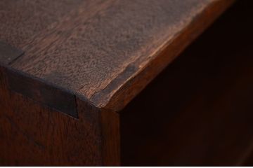 アンティーク家具　古い木のシンプルな飾り棚(下駄箱)
