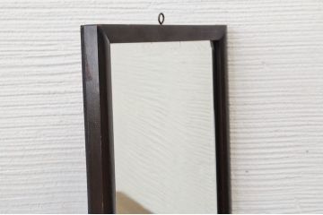 アンティーク雑貨　素敵な雰囲気!古い木の小さな鏡