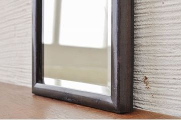 アンティーク雑貨　素敵な雰囲気!古い木の小さな鏡