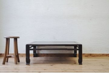 アンティーク家具　古い唐木の味のある座卓
