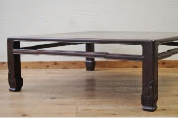 アンティーク家具　古い唐木の味のある座卓