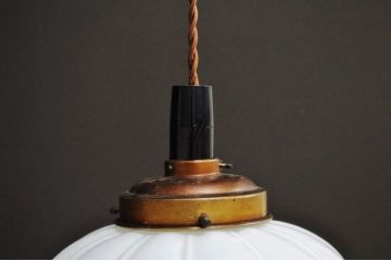 和製アンティーク　雪洞(ぼんぼり)吊り下げ天井照明
