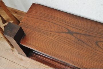 アンティーク家具　古いお屋敷のモールガラスローボード(置き床)
