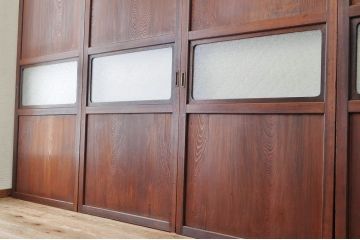 極上美品!古いダイヤガラス帯戸4枚セット
