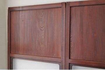 極上美品!古いダイヤガラス帯戸4枚セット