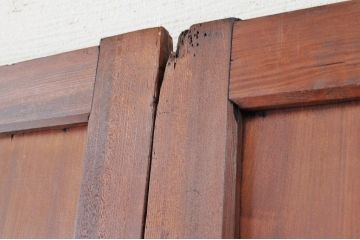 極上美品!古いダイヤガラス帯戸4枚セット