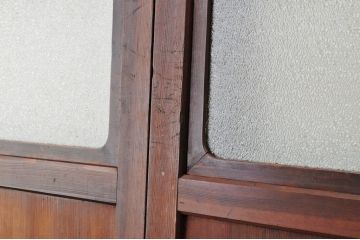 極上美品!古いダイヤガラス帯戸4枚セット