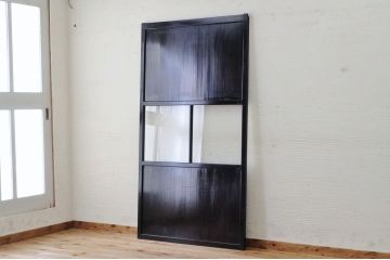 味わい深い美しいガラス帯戸1枚