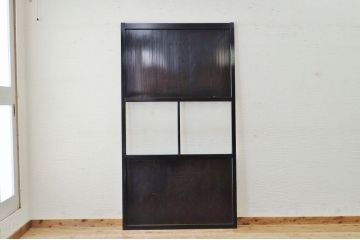 味わい深い美しいガラス帯戸1枚
