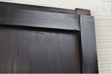 味わい深い美しいガラス帯戸1枚