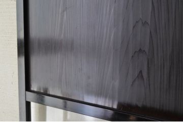 味わい深い美しいガラス帯戸1枚