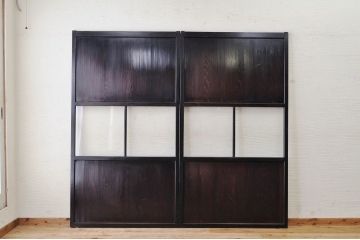 ★味わい深い美しいガラス帯戸2枚セット1