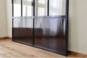 ★味わい深い美しいガラス帯戸2枚セット2