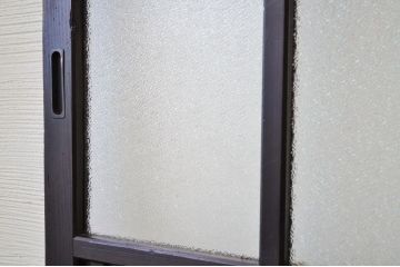変わり型 ダイヤガラス格子帯戸2枚セット(ガラス帯戸)