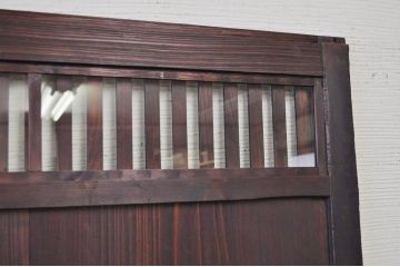 変わり型 ダイヤガラス格子帯戸2枚セット(ガラス帯戸)