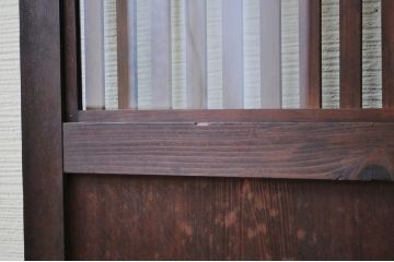 変わり型 ダイヤガラス格子帯戸2枚セット(ガラス帯戸)