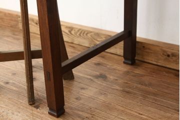アンティーク家具　アンティーク　古い木のシンプルな平机(テーブル)