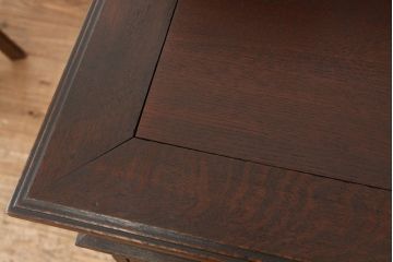 アンティーク家具　アンティーク　高級品!古いナラ材の上質な両袖机