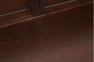 アンティーク家具　アンティーク　高級品!古いナラ材の上質な両袖机