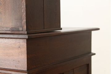 アンティーク家具　アンティーク　高級品!古いナラ材の上質な両袖机