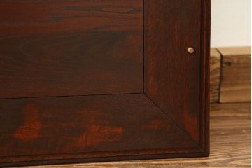 アンティーク家具　アンティーク　高級品!古いナラ材の上質な両袖机