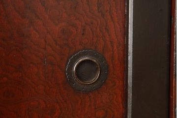 アンティーク家具　古民具・骨董　古い欅材の木目の素晴らしい松本帳場箪笥?