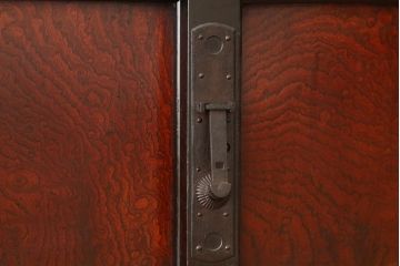 アンティーク家具　古民具・骨董　古い欅材の木目の素晴らしい松本帳場箪笥?