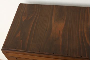 アンティーク家具　アンティーク　素敵なデザイン!古い木のシンプルなモールガラス本箱(収納棚)