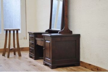 中古　北海道民芸家具鏡台