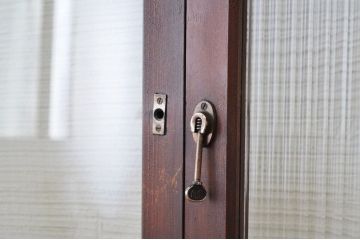 古いモールガラス引き戸2枚セット