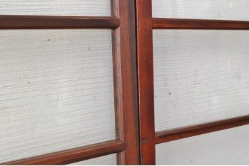 古いお屋敷の上質なガラス引き戸2枚