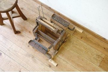 アンティーク雑貨　古い養蚕道具　二角式製簇器2　民族資料